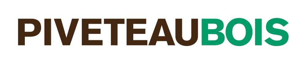 Logo de Piveteau Bois marron et vert
